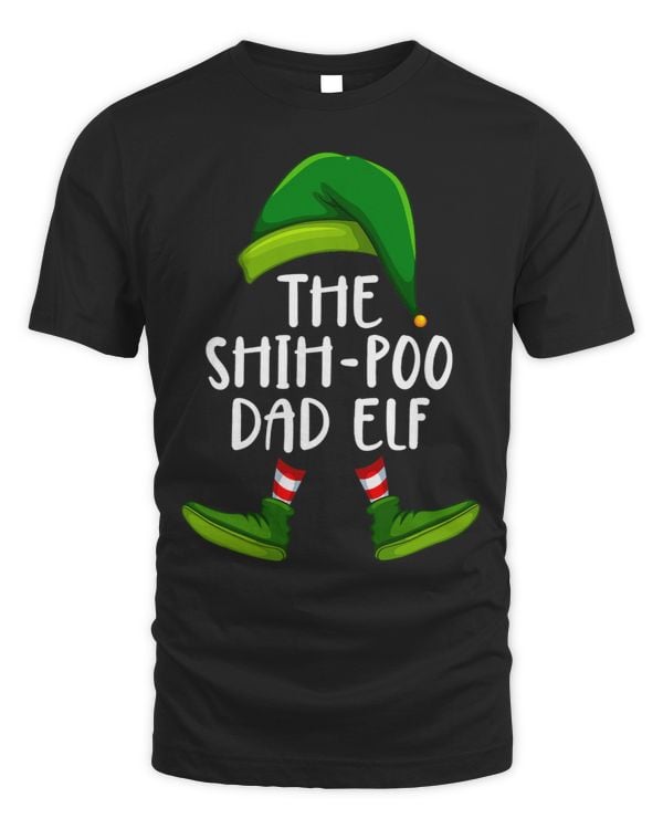 ShihPoo Dad Dog Elf Funny Christmas Pajama X mas Men