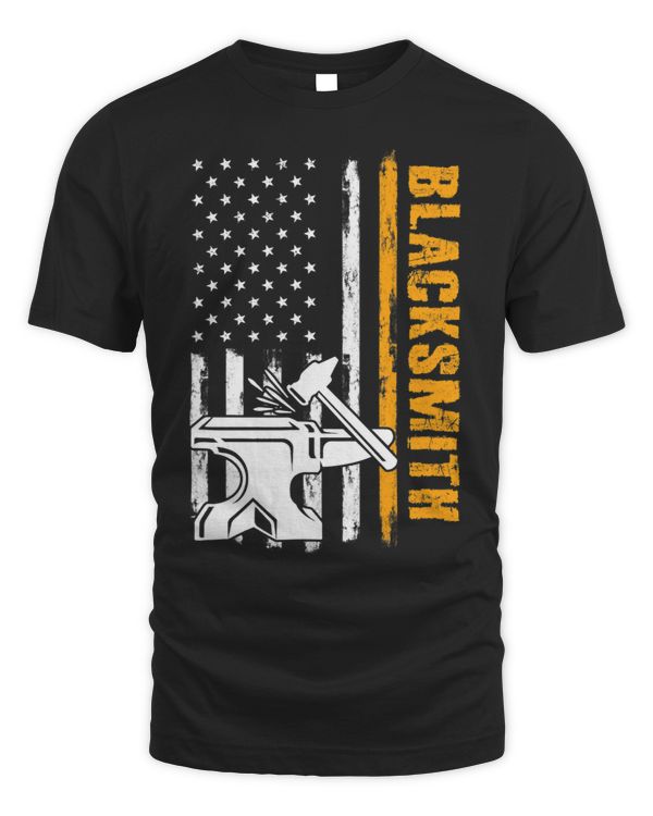 American Flag Blacksmith Metalsmith Metalworker Smithy Steel