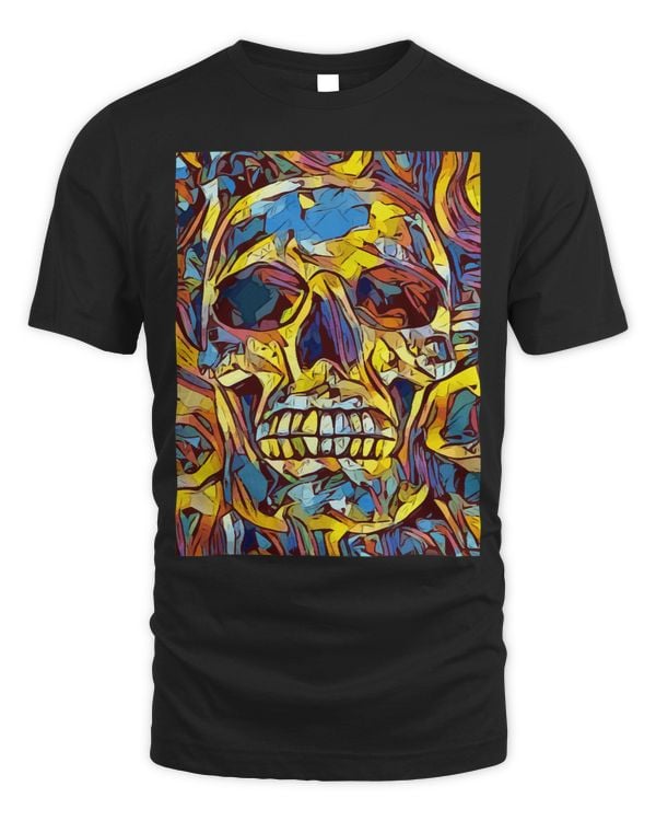 Graffiti Skull Painterly Graphic Design Hip Hop Cool Art