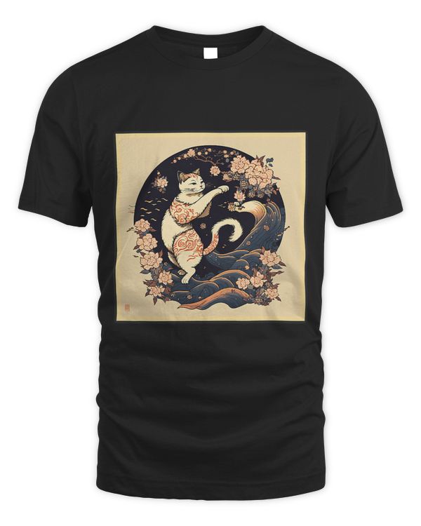Surrealism Japanese Painting Minuet cat