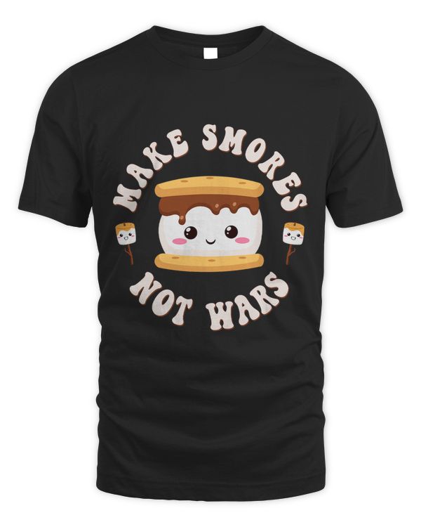 Funny Kawaii Smores Pun Smores Camping Make Smores Not Wars