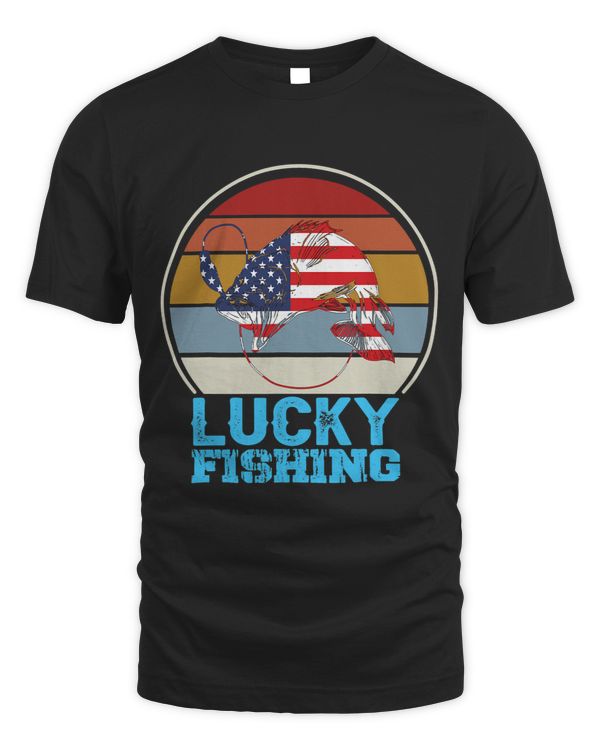 American Flag USA Patriotic Bass Luck Fishing Tournament