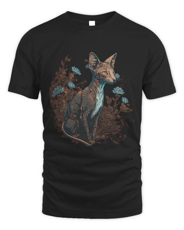 Surrealism Japanese Painting Oriental Shorthair cat