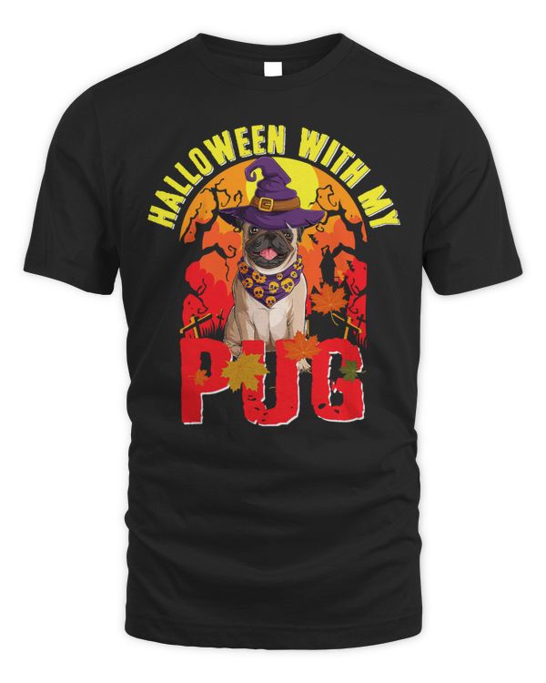 Pug Dog Halloween With My Pug Scary Puppy 324 Pug Dad Pug Mom
