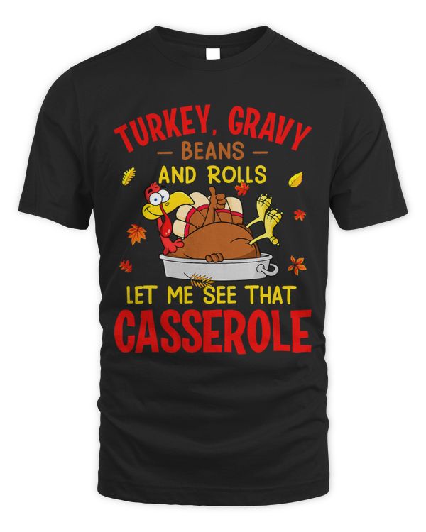 Cartoon Turkey Gravy Beans Rolls See That Casserole