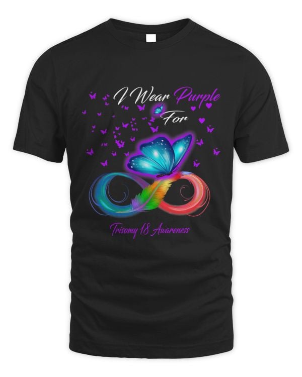 I Wear Purple For Trisomy 18 Awareness Gifts