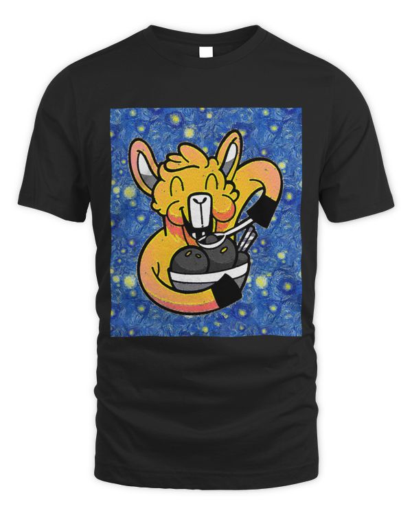 Starry Night Ice Cream Llama