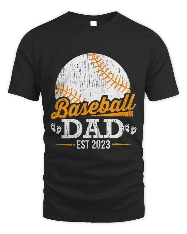 Boy Girl Vintage Baseball Dad Est Daddy Est 2