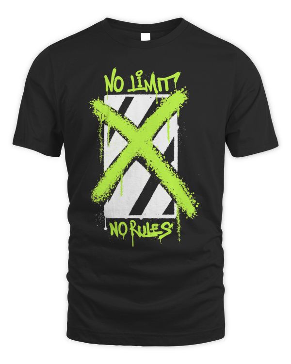 Cool graffiti design no limits no rules print
