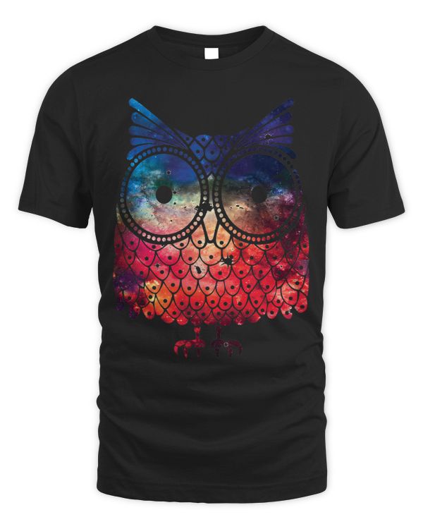 Galaxy Owl Art Night Owl Shirt