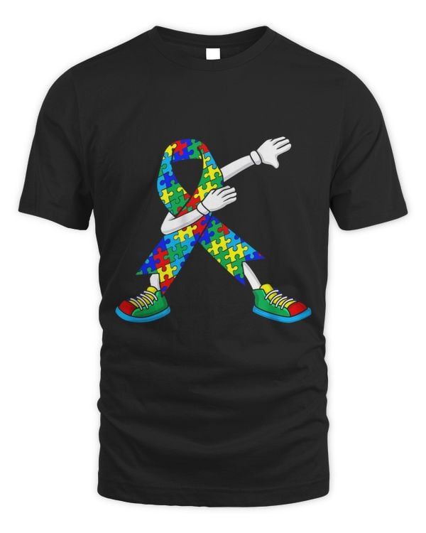 Autism Awareness Kids Dabbing Puzzle Piece Love Dab Dance