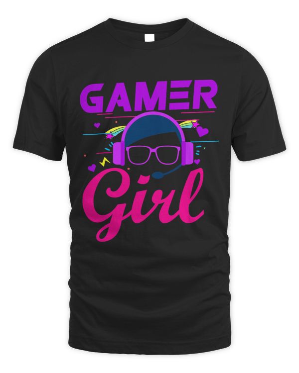 Gamer Girl Cute Gaming TShirt for Girls Gamers Video Games