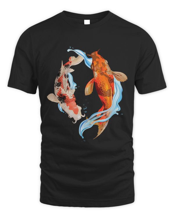 Koi Fish Pond Carp Japan Japanese Art Asian Yin Yang Sakura