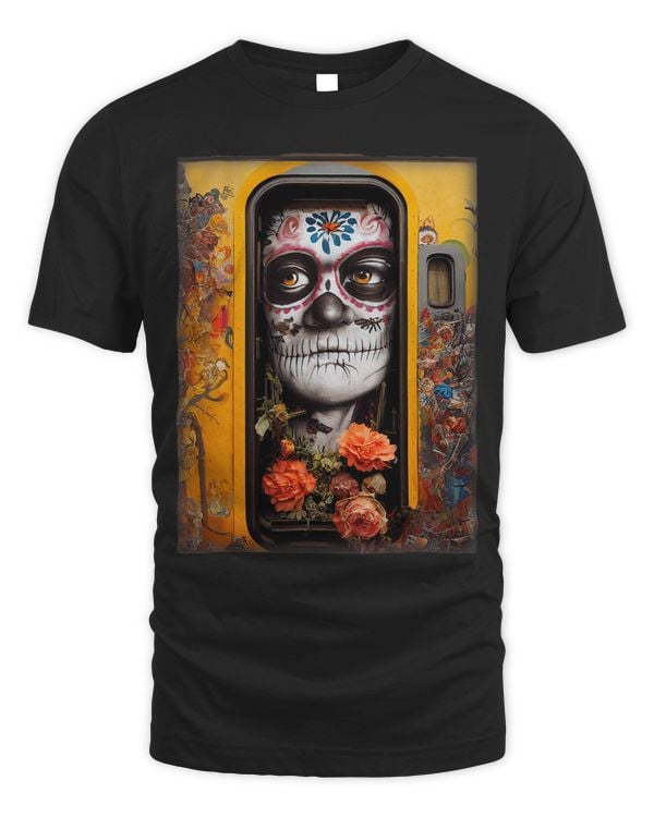 Day Of The Dead Graffiti Side Of A Train