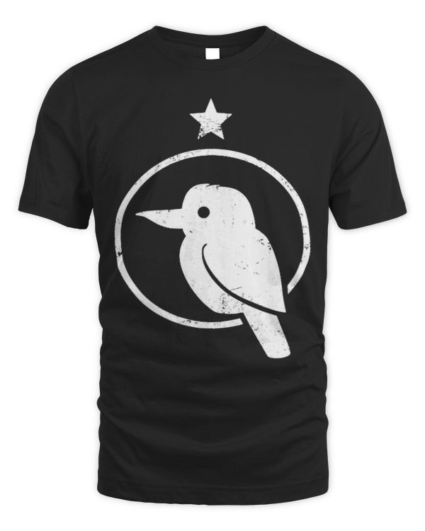 Kookaburra minimal art for birds and ornithology lovers