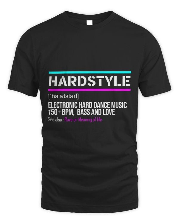 Hardstyle Definition Bass Love Rave Festival EDM Party Men