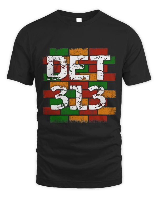 DET 313 Detroit Area Code Graffiti