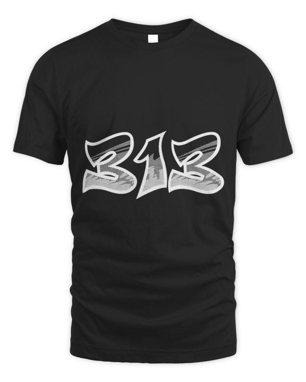 Detroit Graffiti Shirt. 313 Area Code