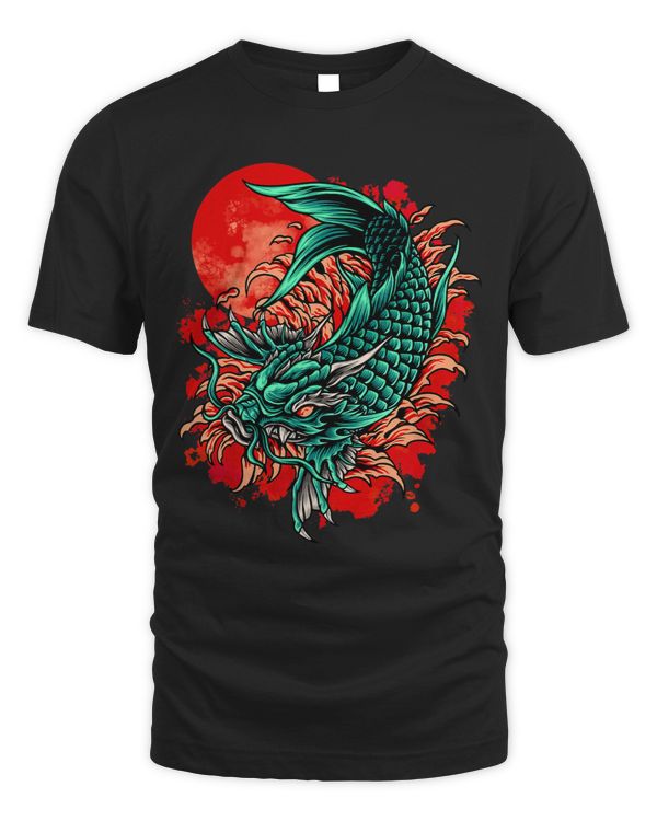 Japanese Koi Fish illustration. 3