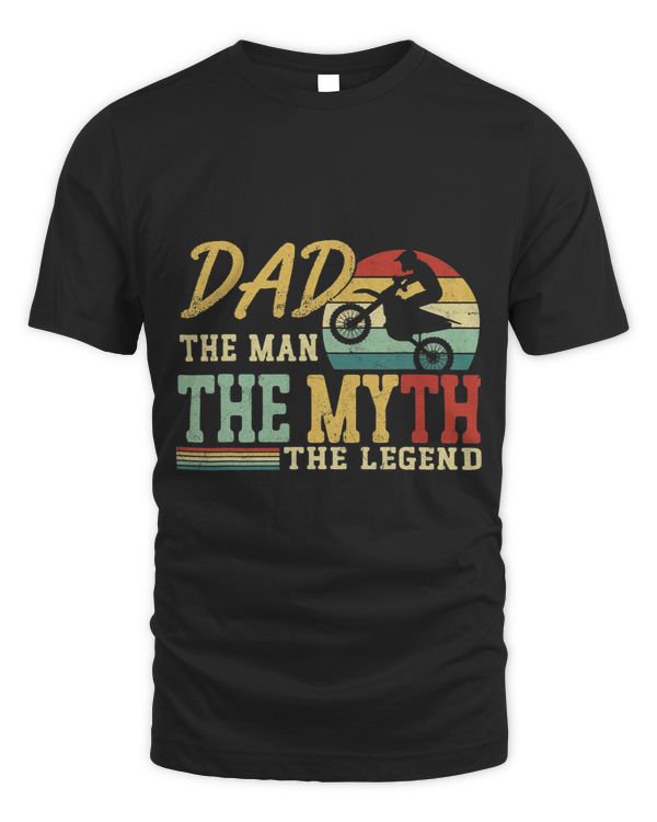 Dirt Bike Motorcross MX Rider Vintage Dad