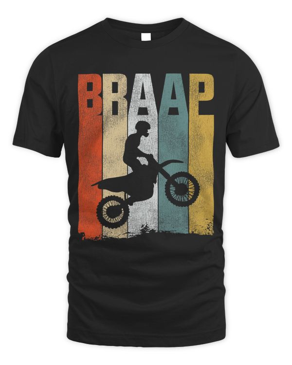 Dirt Bike Motorcross MX Rider Vintage Retro Braap
