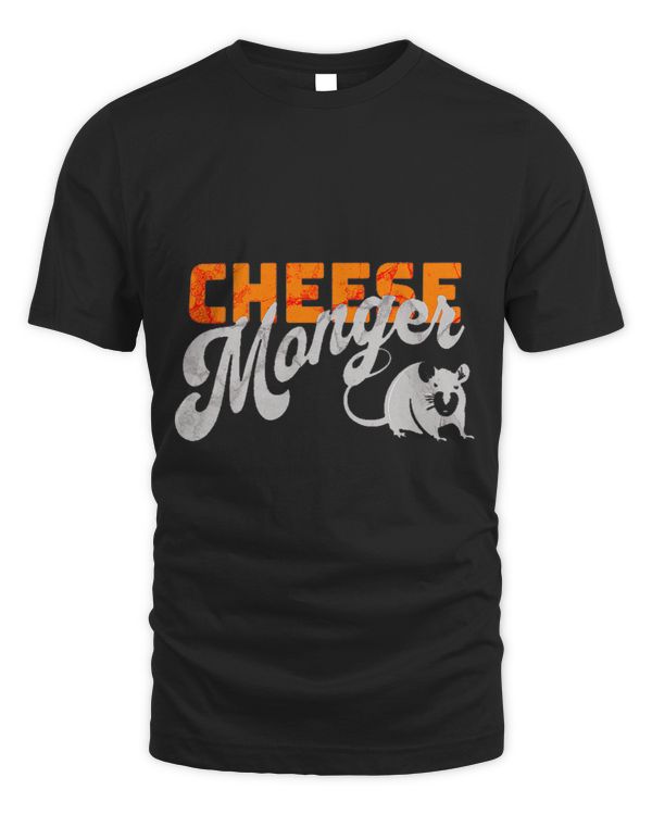 Cheese Monger Cheese Lover Cheese Expert Retro Mouse Minimal