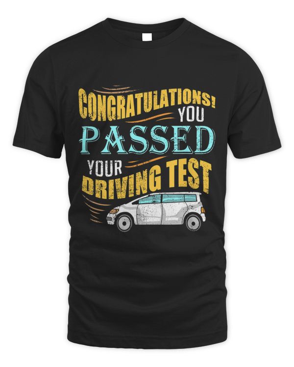 Learning to drive tshirt Congratulations Passed Driving test