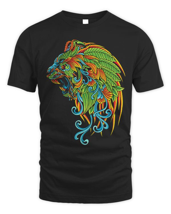 King Animal Lion onate illustration painting