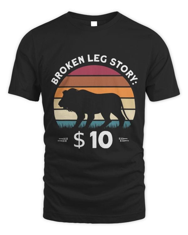 Broken Leg Story Retro Lion Funny Get Well Soon