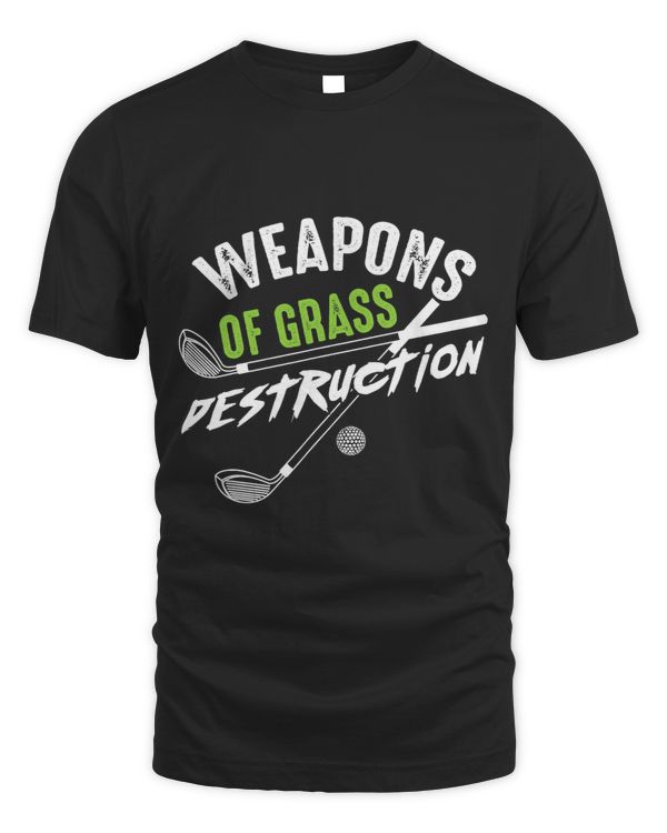 Funny Weapons Of Grass Destruction Cute Gag Golfer Gift 3
