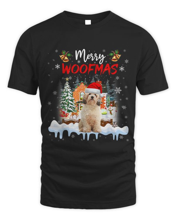 Merry Woofmas Cavachon Christmas Tree Dog Lover Xmas 106