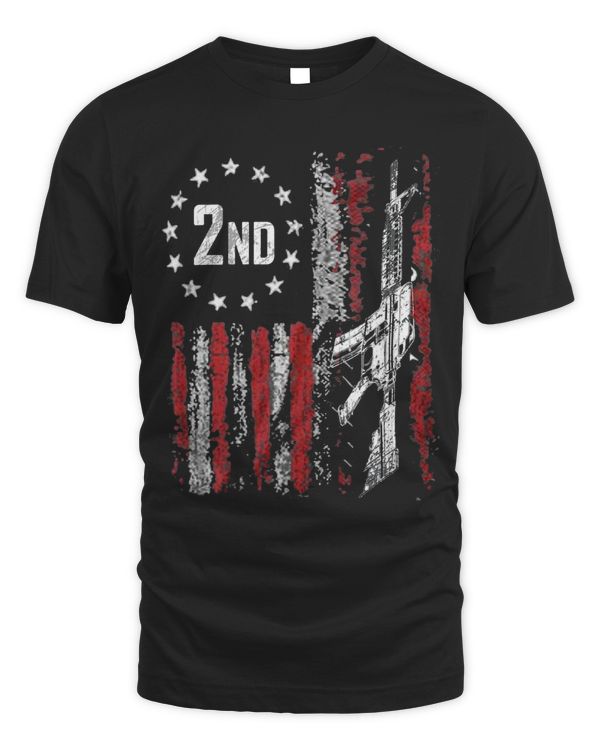 Vintage American Flag Patriotic Pro Gun USA 2nd Amendment 2A