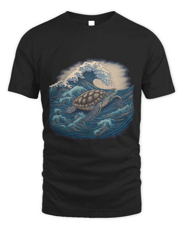 Surrealism Japanese Painting Sea Turtle 1