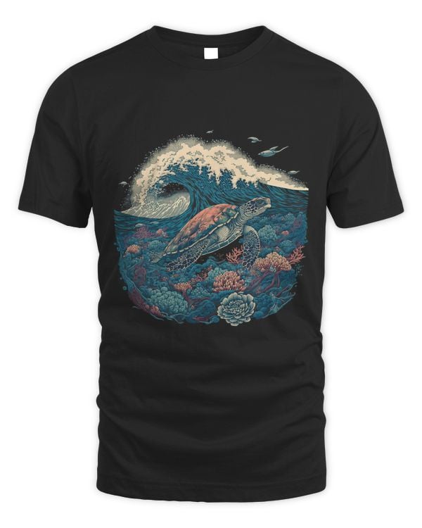 Surrealism Japanese Painting Sea Turtle 3