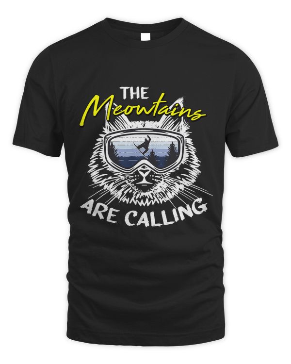 The Meowtains Are Calling Motive for a Snowboarder 1