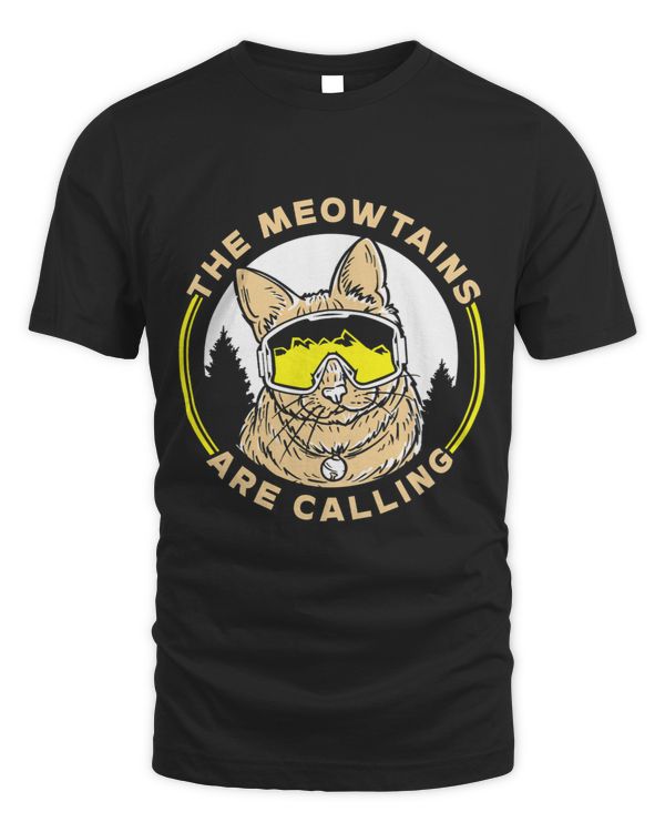 The Meowtains Are Calling Snowboard Boarding Snowboarder