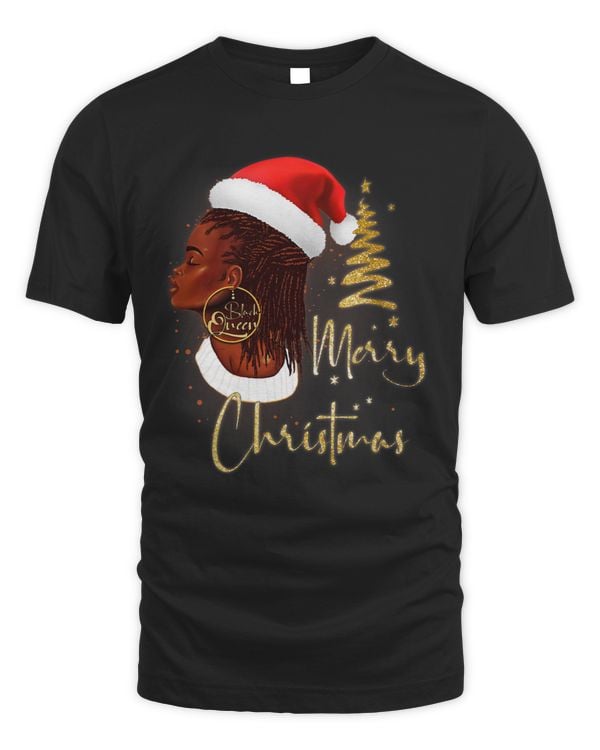 Funny Black Mrs Santa Just A Girl Who Loves Christmas 307