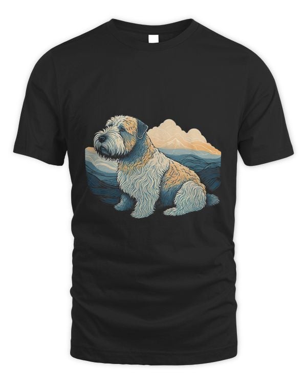 Surrealism Japanese Painting SoftCoated Wheaten Terrier dog 3