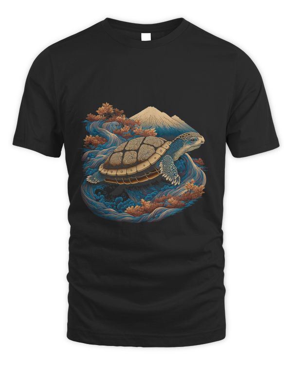Surrealism Japanese Painting Tortoise