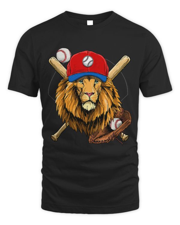 Lion Baseball Lion Lovers Baseball Player 128