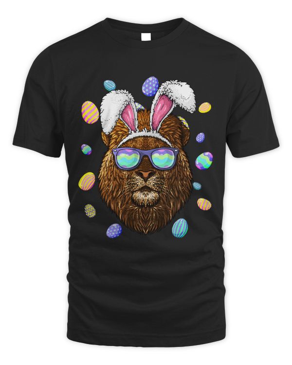Lion Easter Bunny Ears Funny Easter Eggs Hunting