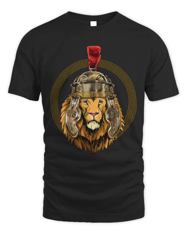 Lion in Roman Helmet Centurion Legionnaire Lion Lover 48