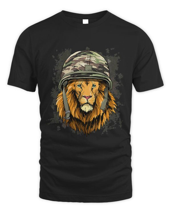 Lion Soldier Veteran Army Lion Safari Animal Lover 594