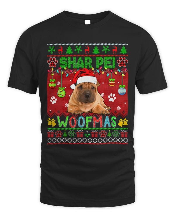Shar Pei Christmas Woof Santa Shar Pei Dog Lover Owner 34