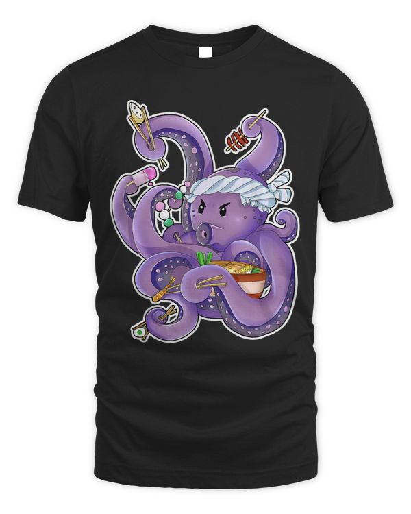 Funny Cute Purple Octopus Humor Restaurant Joke 497