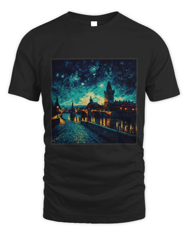 Surrealism Starry Night Charles Bridge 69