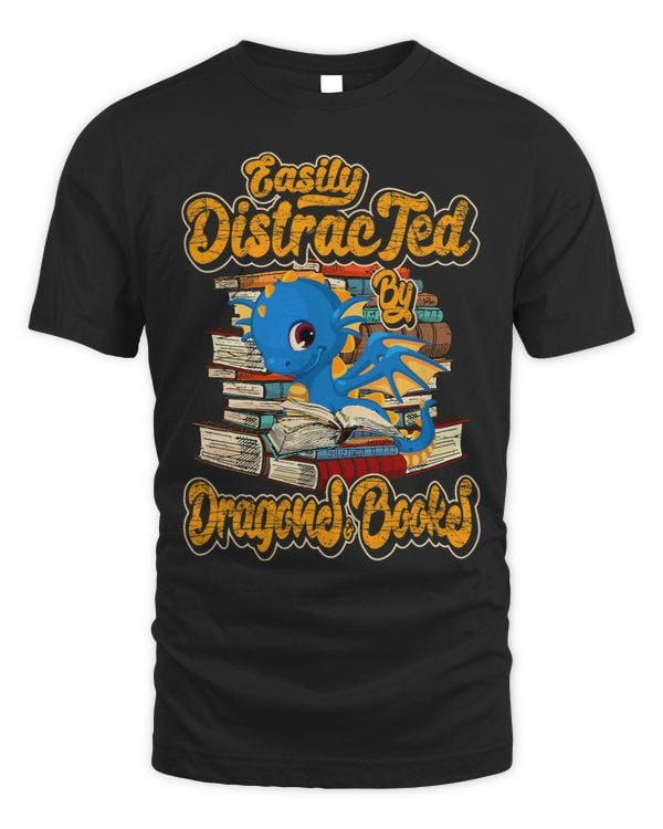 Funny Dragon Read Book for Reading Lover Cute Dragon Books