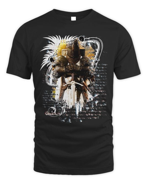Knight Crusader Fantasy Warrior Vintage Top