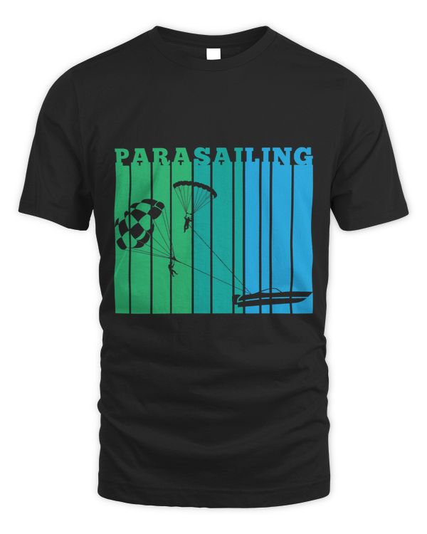 Retro Style Parasailing Two Parasailers Funny Gift