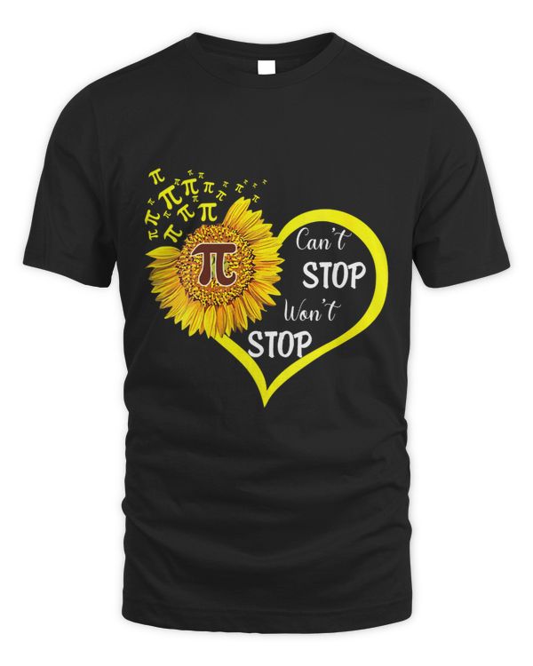 Pi Day Yellow Sunflower Floral 314 Pi Funny Maths Club